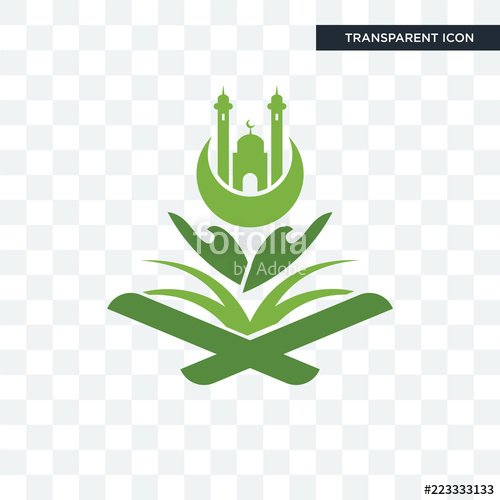 500x500 Quran Vector Icon Isolated On Transparent Background, Quran Logo