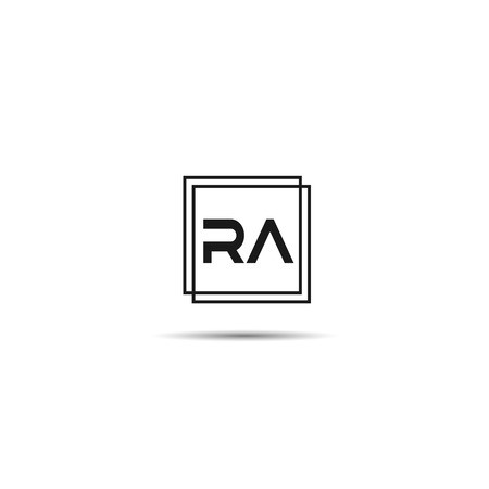 450x450 Initial Letter Ra Logo Template Design Royalty Free Vector Graphics