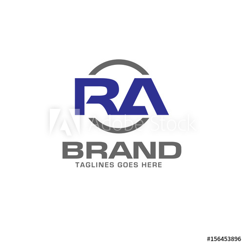 500x500 Ra Letter Logo Design Vector Illustration Template, R Letter Logo