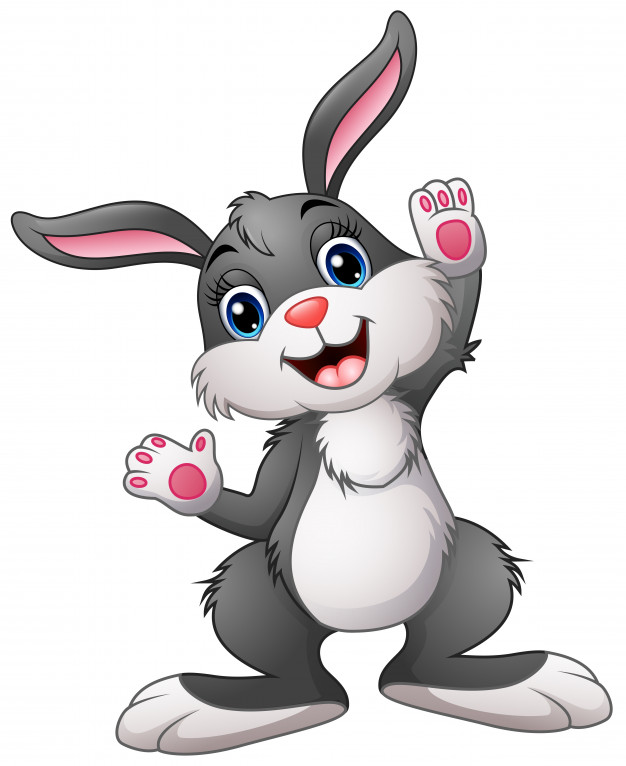 626x766 Happy Rabbit Cartoon Vector Premium Download
