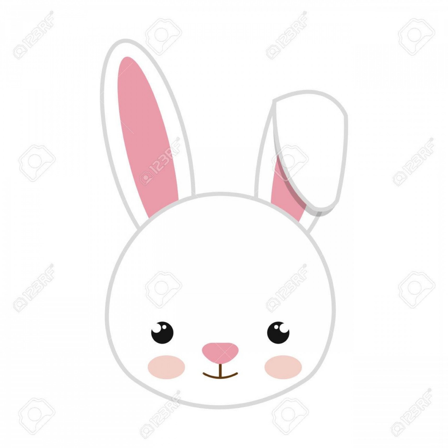 1872x1872 Photostock Vector Rabbit Animal Character Cute Bunny Cartoon