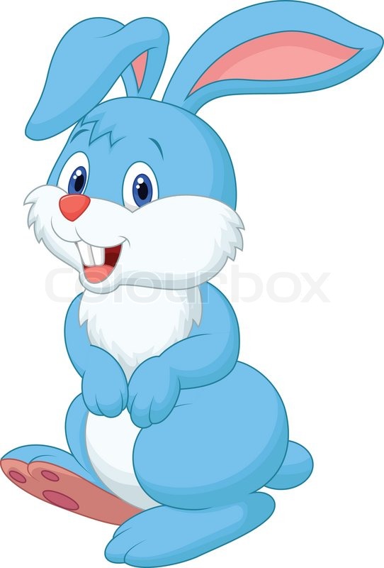 542x800 Vector Illustration Of Cute Rabbit Stock Vector Colourbox