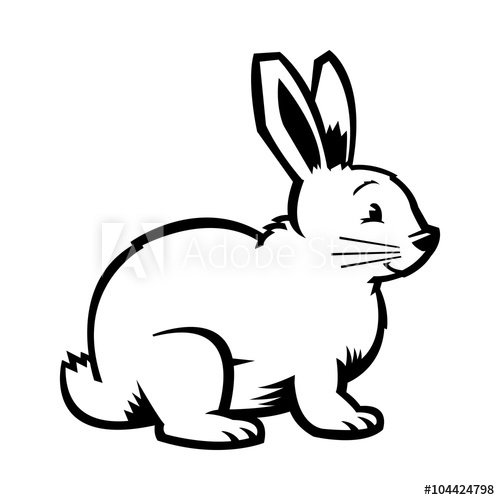 500x500 Bunny Rabbit Cartoon Vector Icon