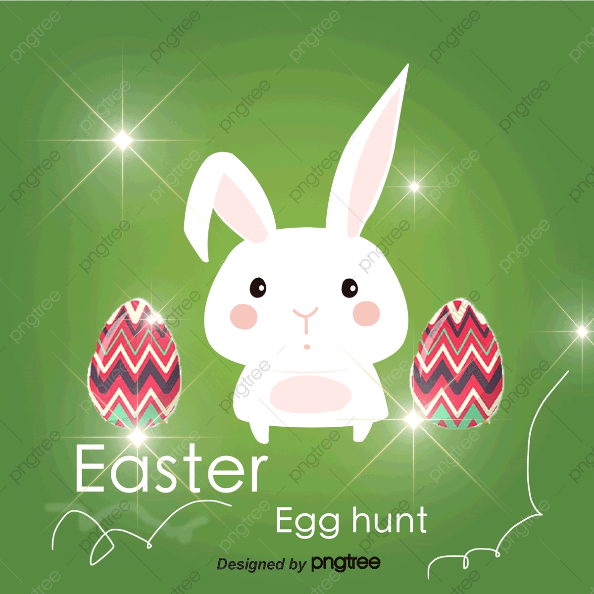 Easter Bunny Ears Pink Cartoon Vector Material, Easter, Rabbit 1200x1200 Easter Bunny Ears Pink Cartoon Vector Material, Easter, Rabbit