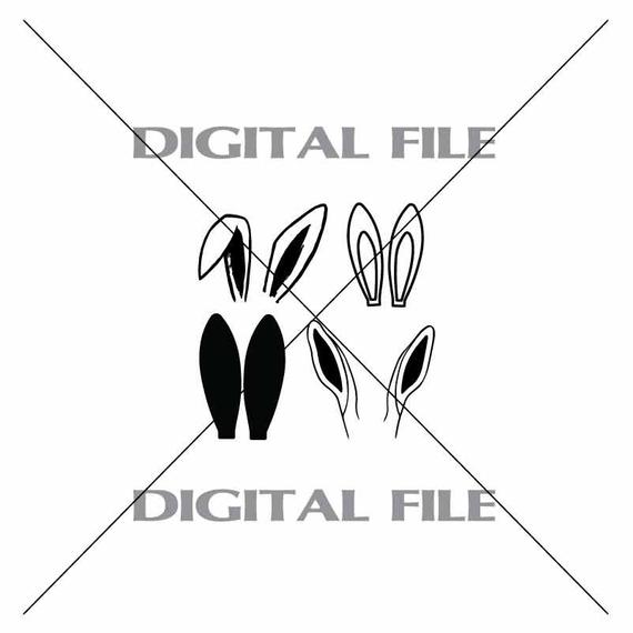 Four Rabbit Ears Vector Clipart Vinyl Decal T Shirt Digital Etsy 570x570 Four Rabbit Ears Vector Clipart Vinyl Decal T Shirt Digital Etsy