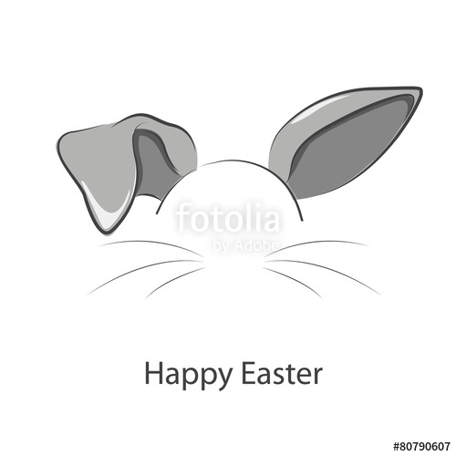 Illustration Of Long Rabbit Ears Vector Stock Image And Royalty 500x500 Illustration Of Long Rabbit Ears Vector Stock Image And Royalty