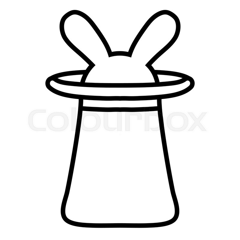 Magician Top Hat With Rabbit Ears Stock Vector Colourbox 800x800 Magician Top Hat With Rabbit Ears Stock Vector Colourbox