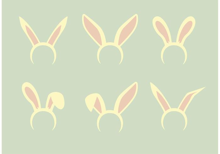 Bunny Ears Vector Set 700x490 Bunny Ears Vector Set