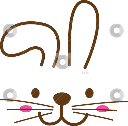 Rabbit Face Vector