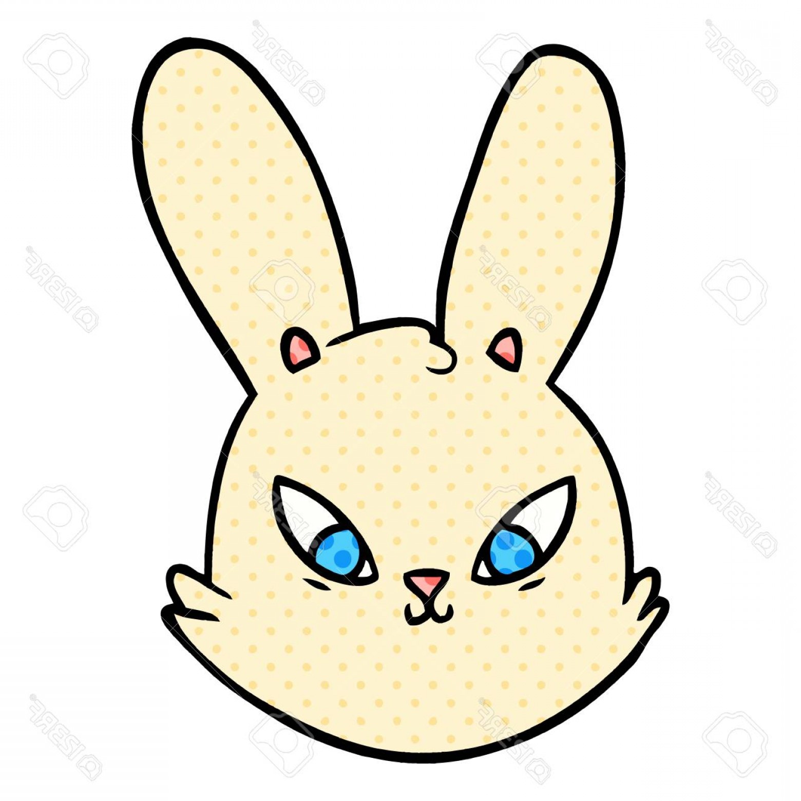 1560x1560 Vector Bunny Face Hoodamath
