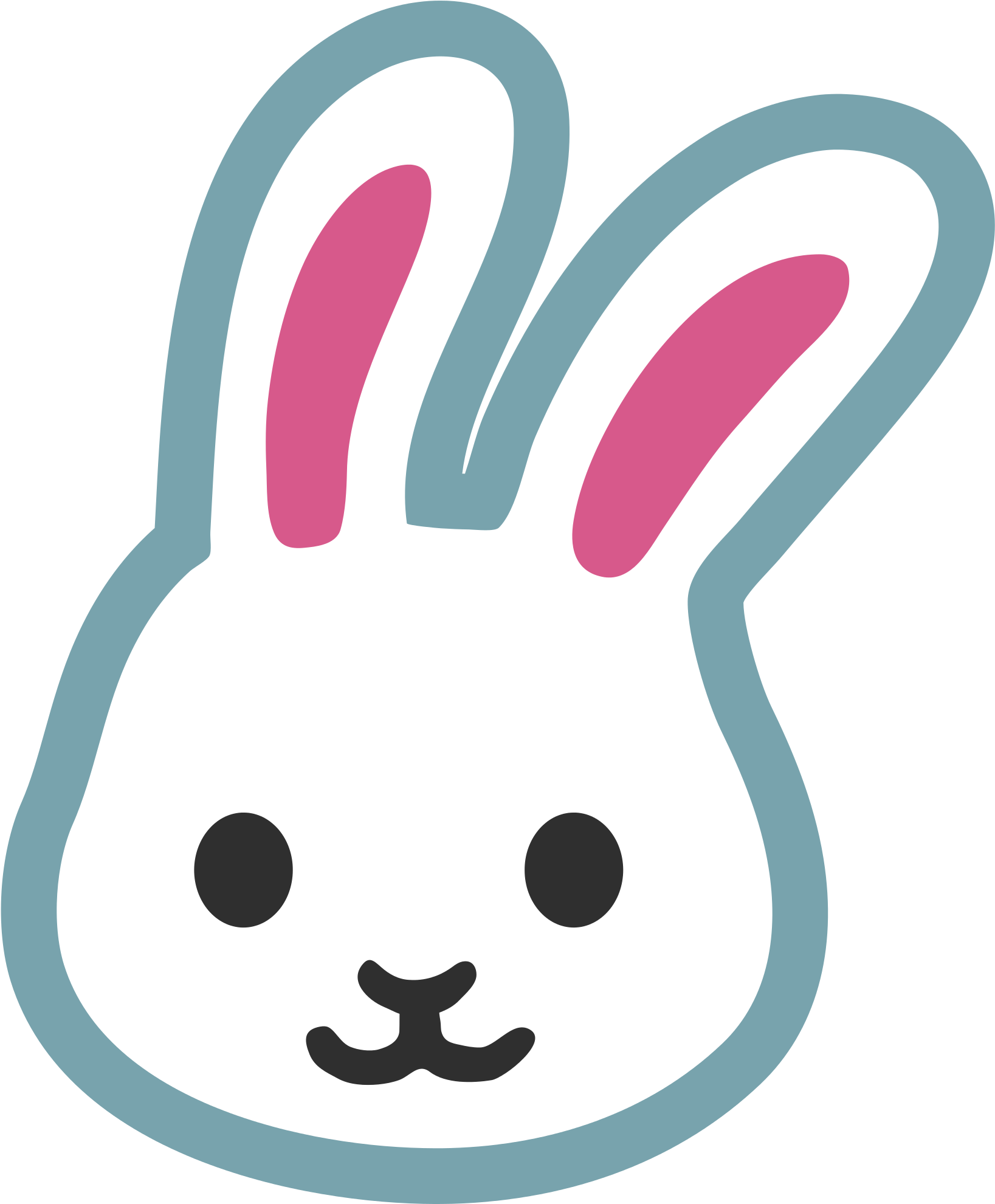 1637x1981 Vector Rabbit Face