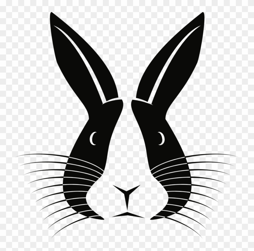 840x830 Domestic Rabbit Hare European Rabbit Silhouette