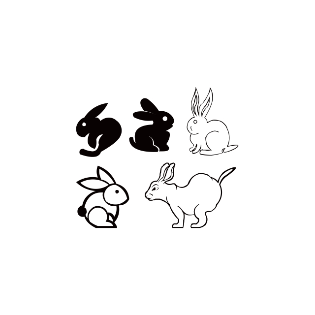 640x640 Rabbit Logo Template Vector Icon Design, Animal, Background, Bunny