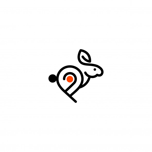 626x626 Rabbit Logo Vector Premium Download