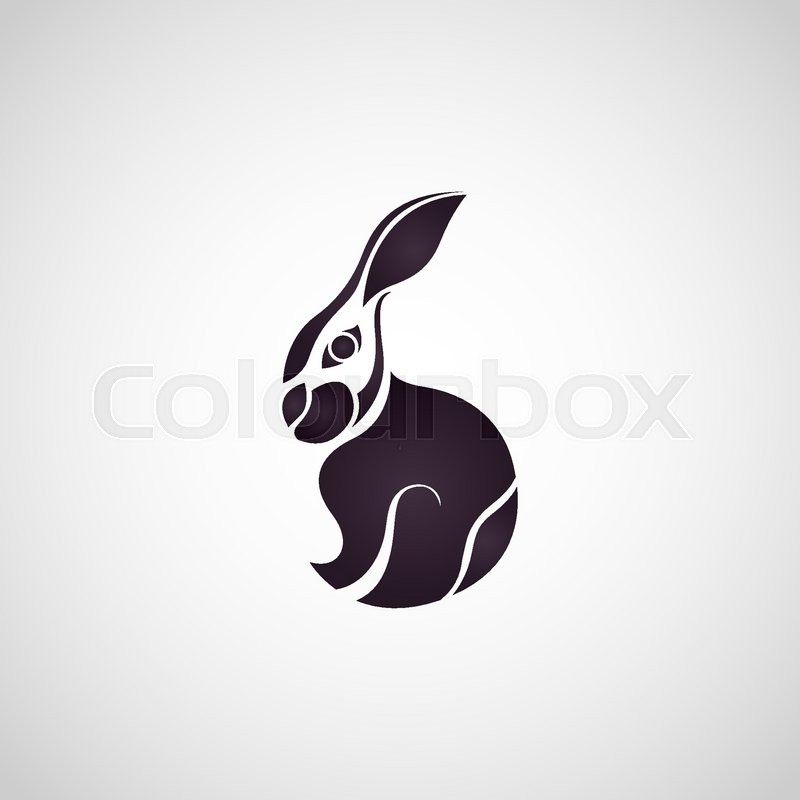 800x800 Rabbit Logo Vector Stock Vector Colourbox