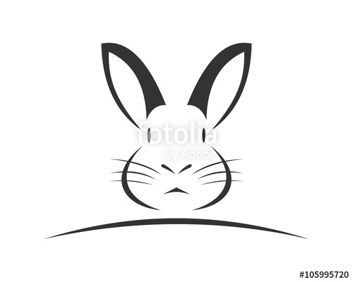 500x400 Rabbit Logo Vector Stock Image And Royalty Free Vector