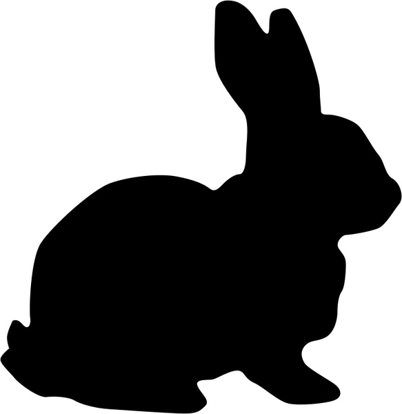 583x600 Rabbit Silhouette Free Vector In Open Office Drawing