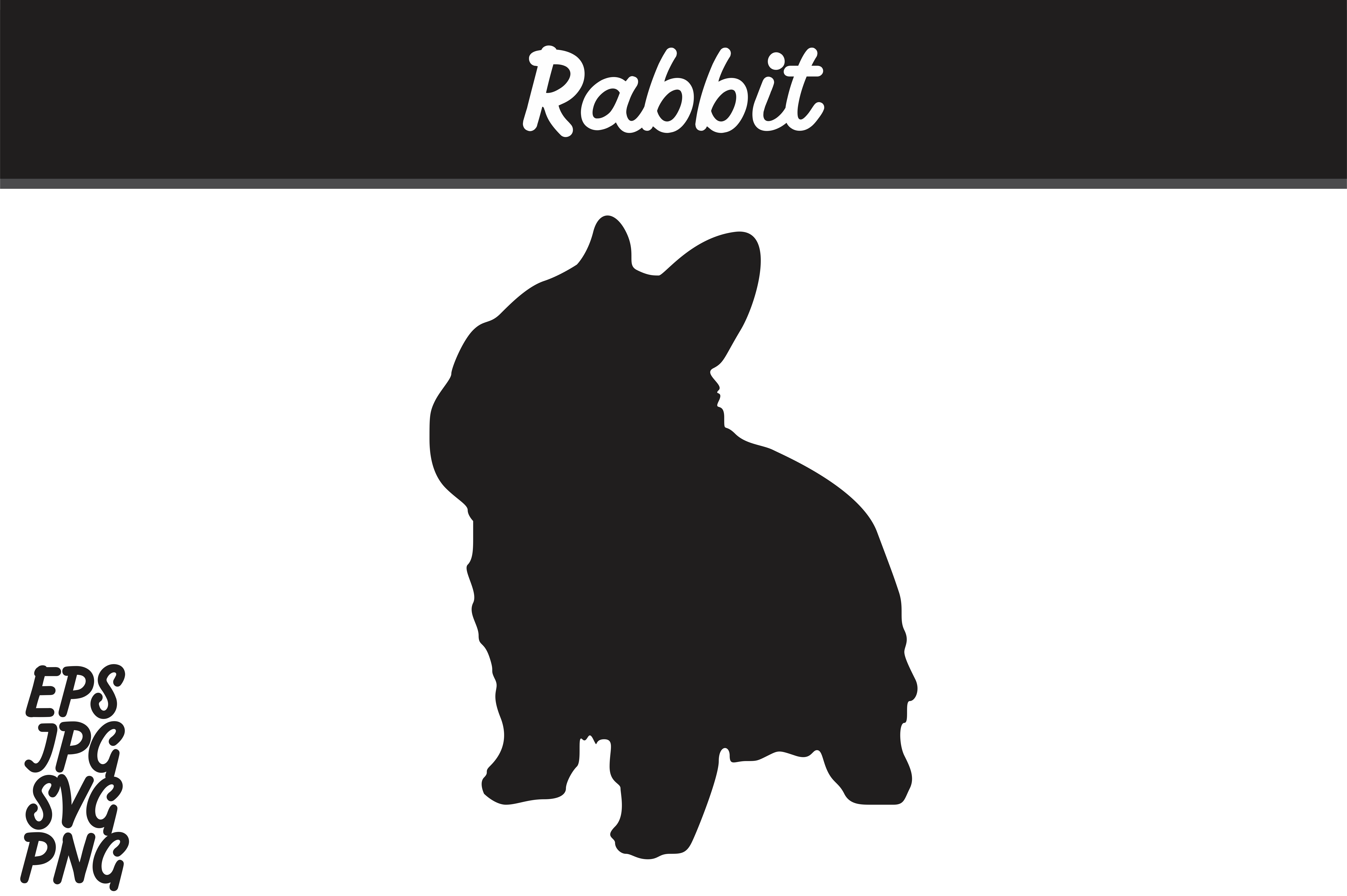 7514x5000 Rabbit Silhouette Vector Image Graphic