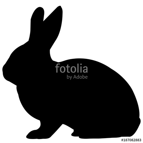 500x500 Rabbit Silhouette Vector Graphics Stock Image And Royalty Free