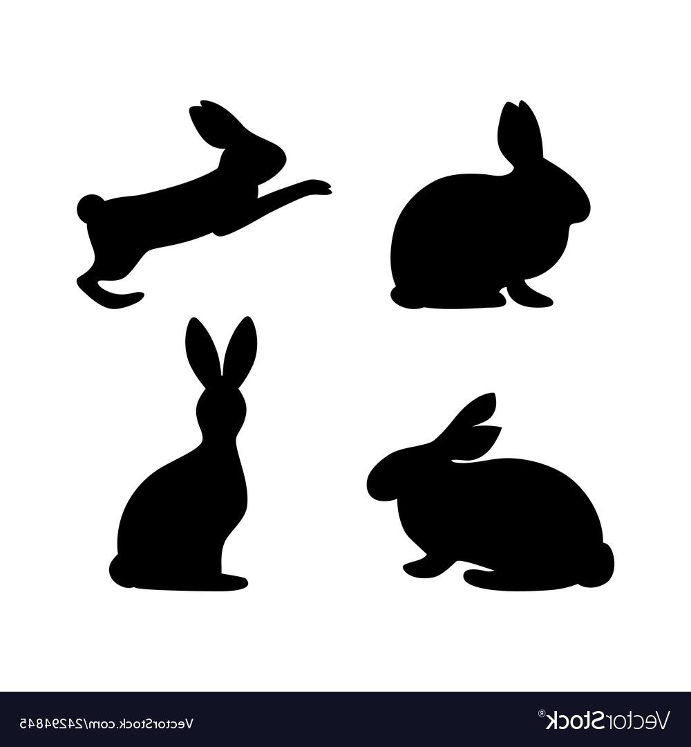 Download Rabbit Silhouette Vector at Vectorified.com | Collection ...