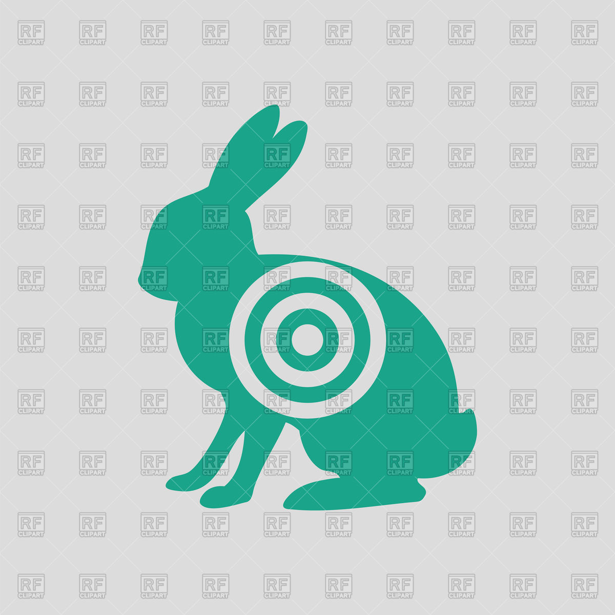 Hare Silhouette With Target 1200x1200 Hare Silhouette With Target