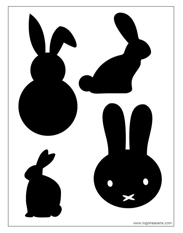 624x794 Easter Bunny Template Free Vector Logo Design Vector