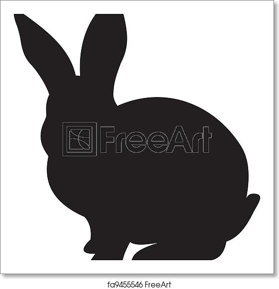 561x581 Free Art Print Of Rabbit Vector Bunny Rabbit Vector Illustration