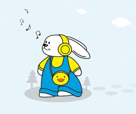 280x235 Rabbit Vector