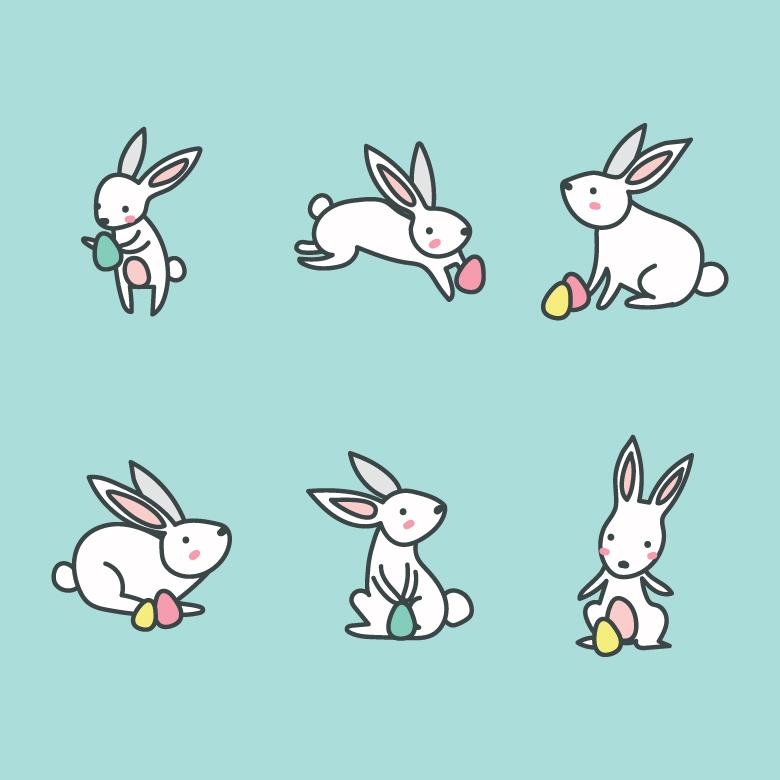 Rabbit Vector Free at Vectorified.com | Collection of Rabbit Vector ...