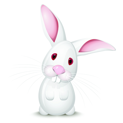 500x500 Cute Rabbits Vector Elements Free Download