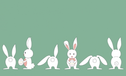 425x258 Cute White Rabbit Vector Free Vectors Ui Download
