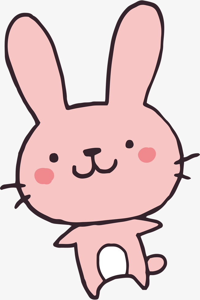 650x974 Cartoon Pink Rabbit, Vector Png, Bunny