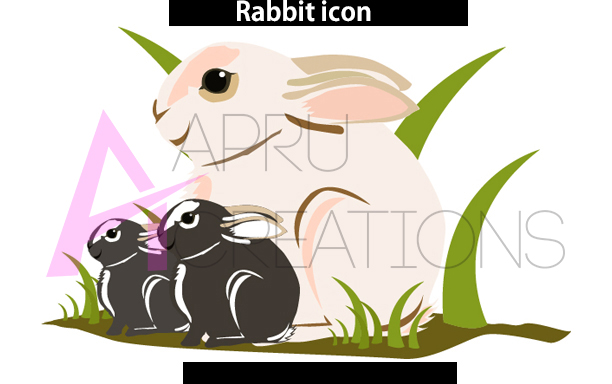 612x384 Rabbit Web Icon Vector Rabbit Vector Icon, Commerical Use