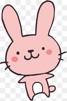 260x390 Cartoon Pink Rabbit, Vector Png, Bunny