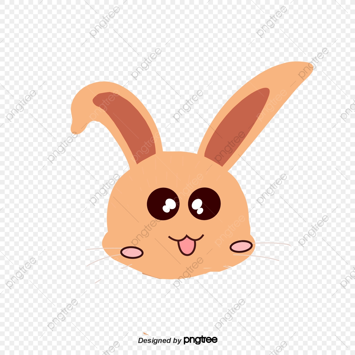 1200x1200 Cartoon Rabbit Icon, Cartoon Vector, Rabbit Vector, Icon Vector