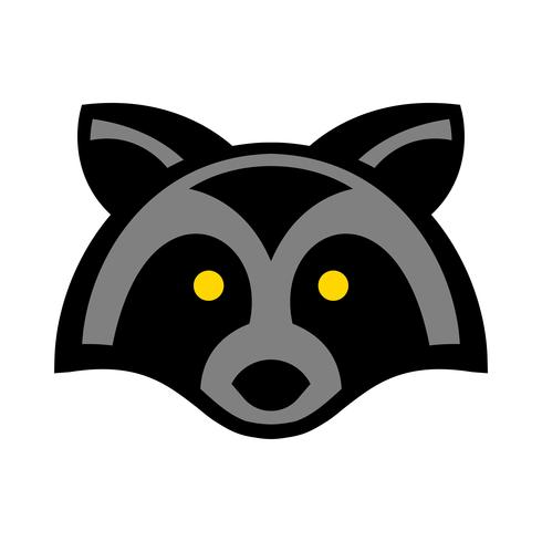 490x490 Raccoon Animal Face Vector