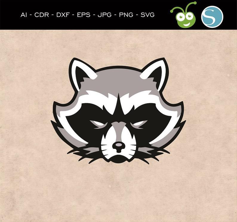 794x744 Raccoon Trash Panda Cute Animal Vector Raccoon Etsy