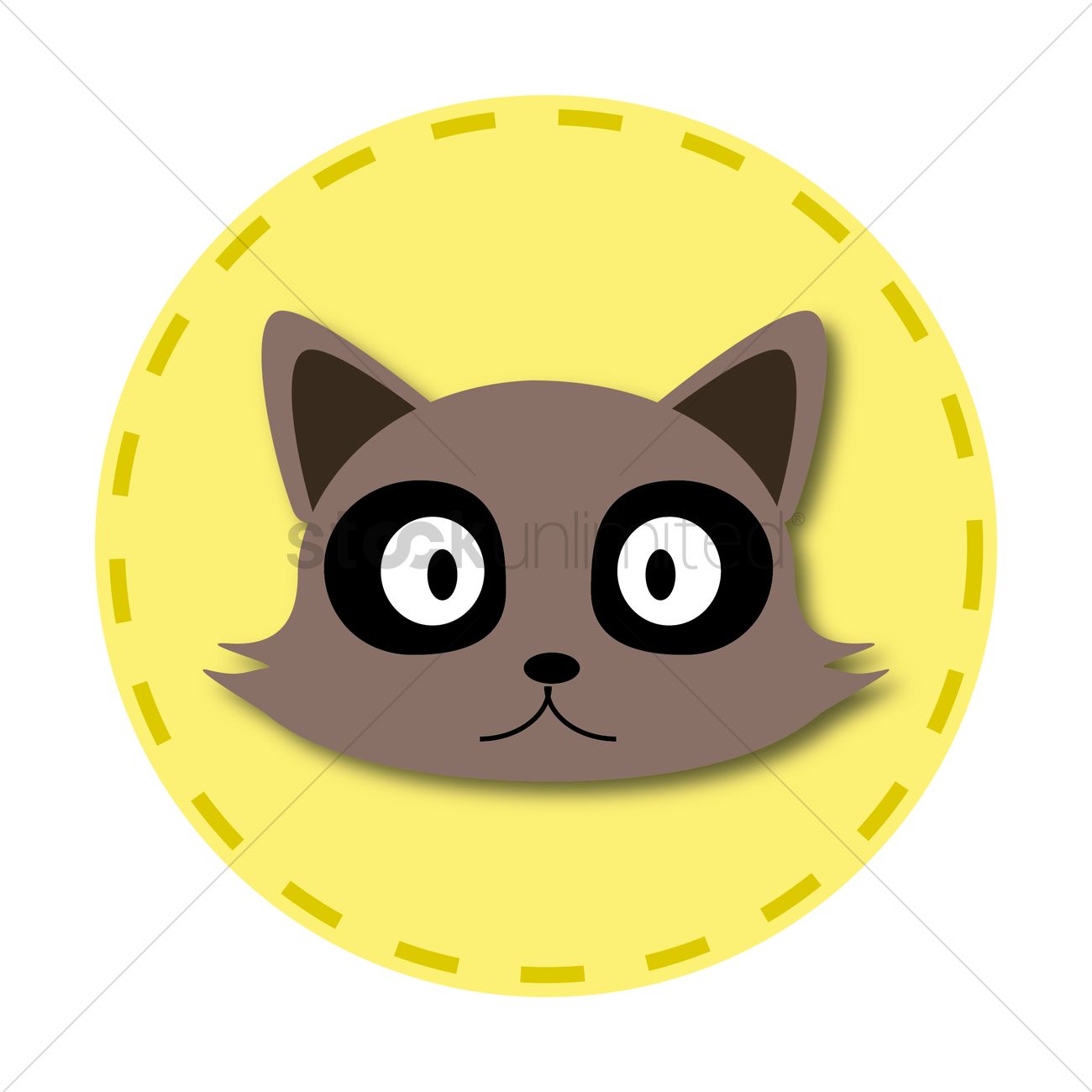 1300x1300 Raccoon Face Vector Image