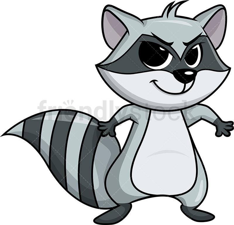 800x769 Evil Raccoon Cartoon Clipart Vector
