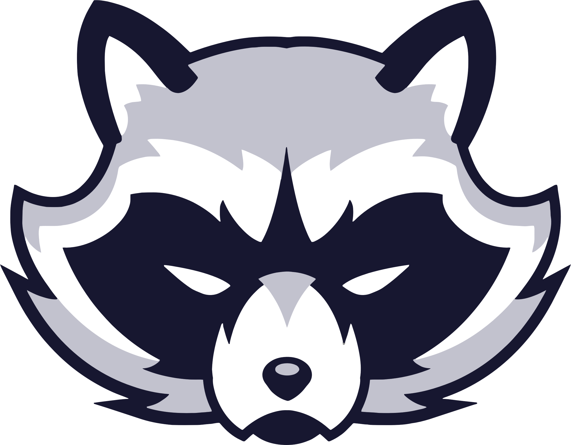 2330x1816 Raccoon Face Vector Clipart Image