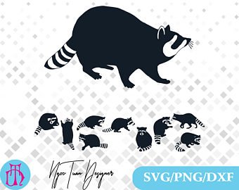 340x270 Collection Of 'raccoon Silhouette Clip Art' Download More Than