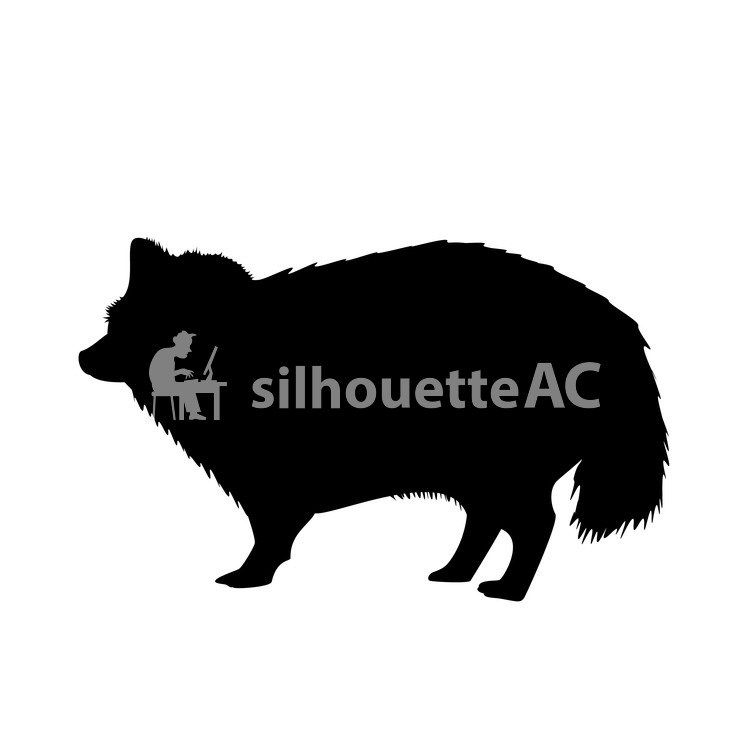 Download Raccoon Silhouette Vector at Vectorified.com | Collection ...