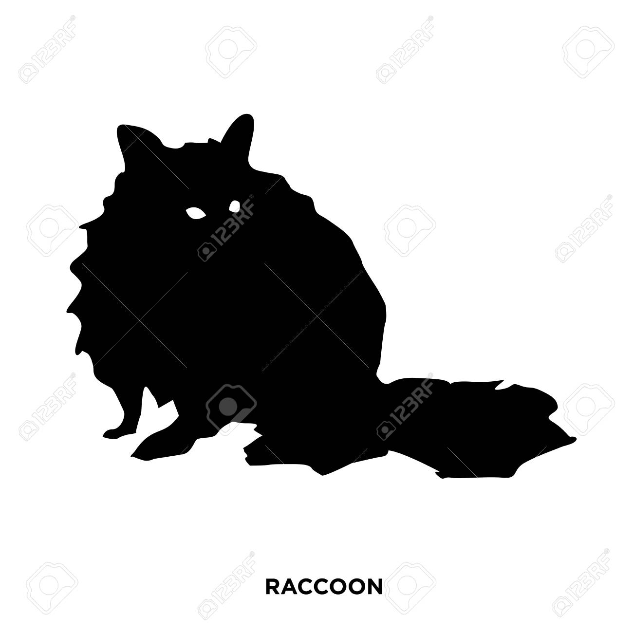 Download Raccoon Silhouette Vector at Vectorified.com | Collection ...