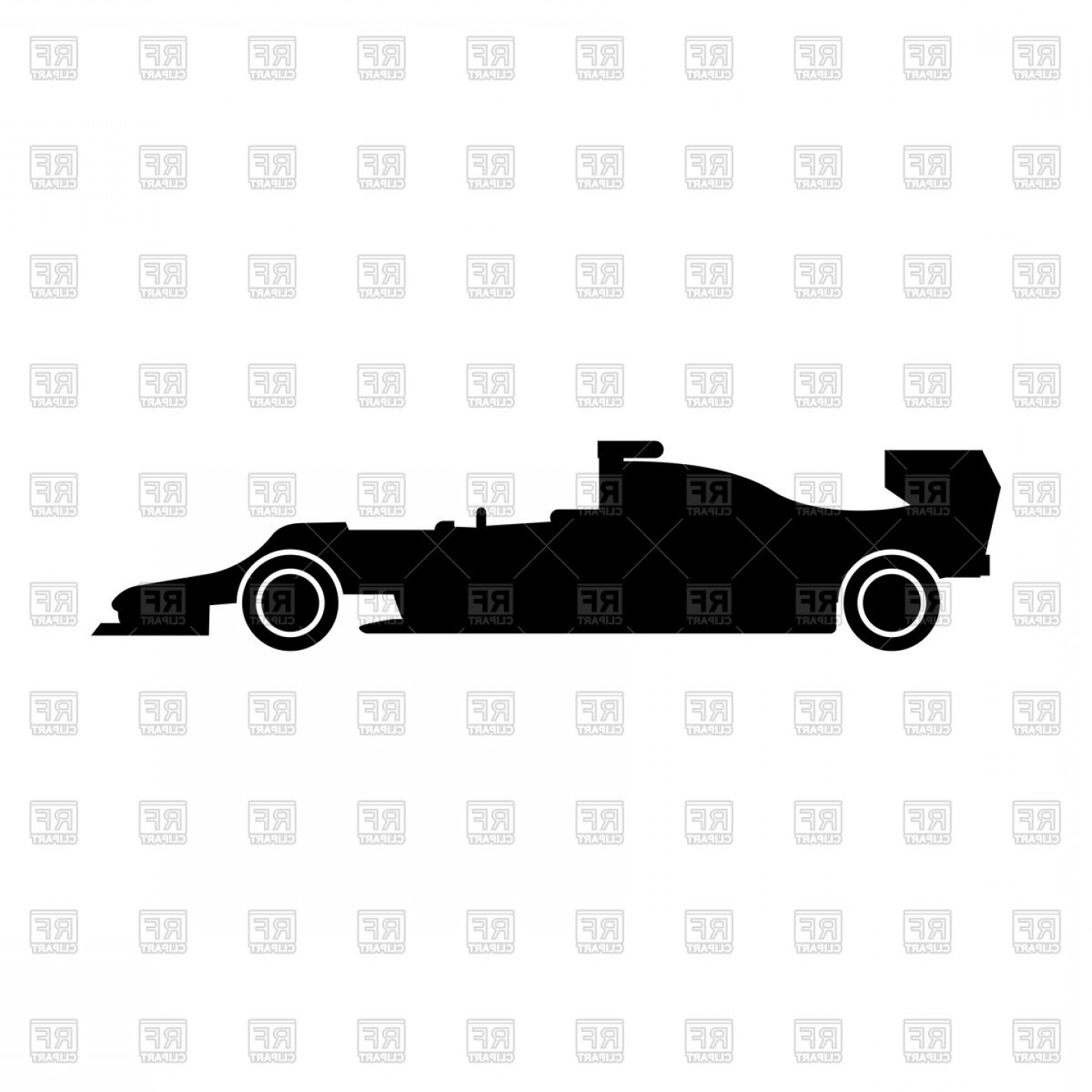 1440x1440 Silhouette Of Racing Car Vector Clipart Catchsplace