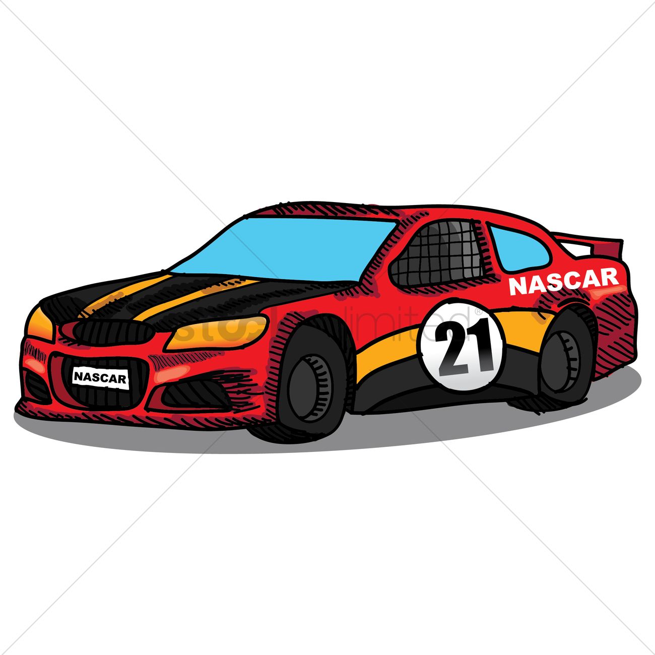 1300x1300 Race Car Vector Image
