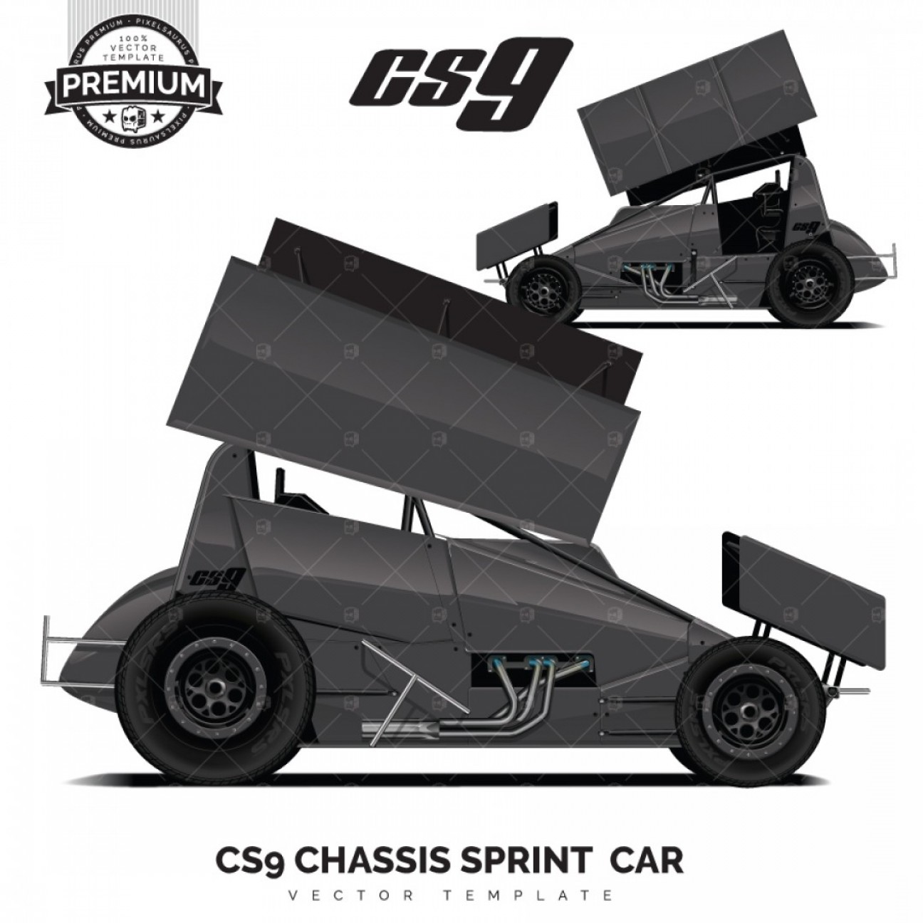 Cs Chassis Sprint Car Premium Vector Template Soidergi 1296x1296 Cs Chassis Sprint Car Premium Vector Template Soidergi