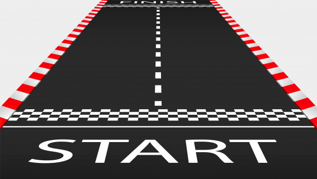 View Of The Empty Asphalt Race Track Vector Premium Download 626x354 View Of The Empty Asphalt Race Track Vector Premium Download