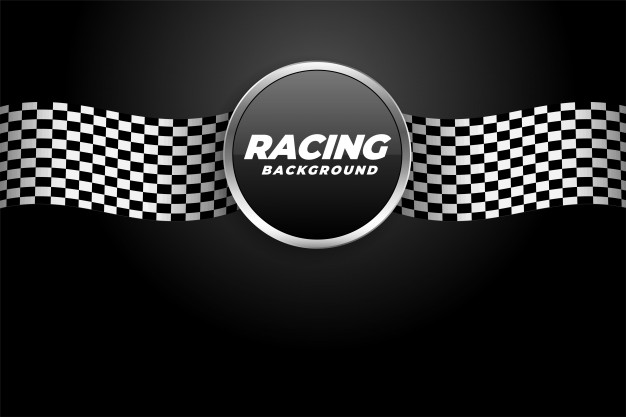 626x417 Racing Background With Checkered Flags Vector Free Download