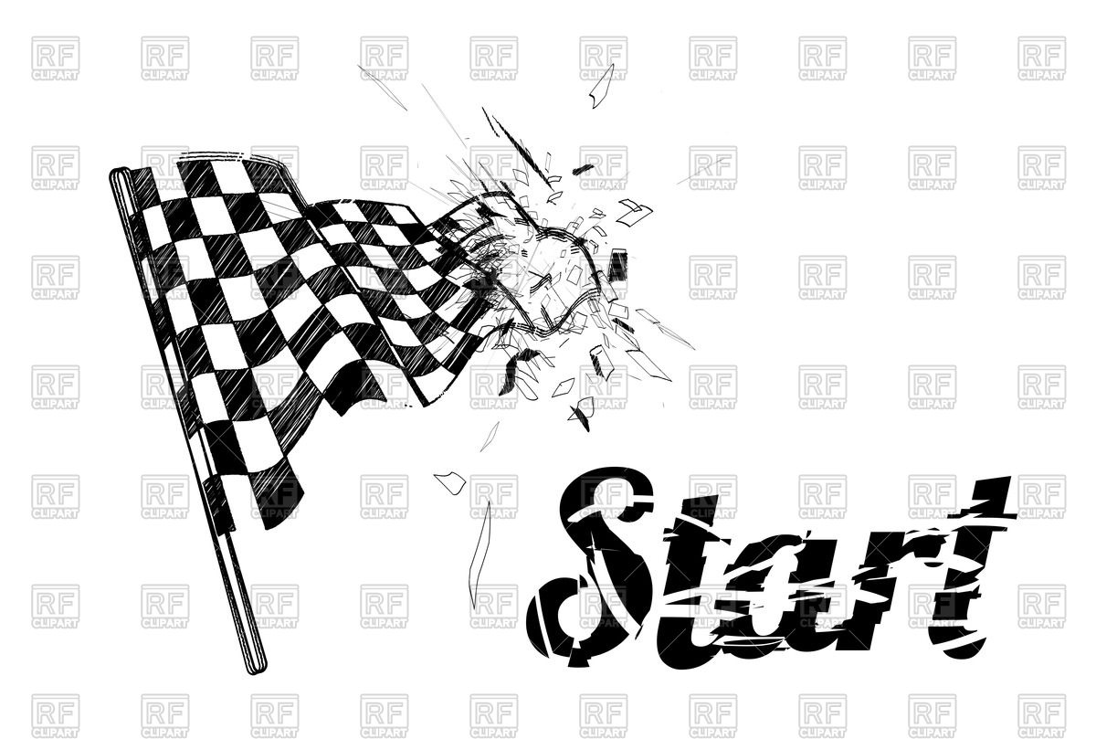 1200x809 Checkered Racing Flag Vector Image Of Sport And Leisure