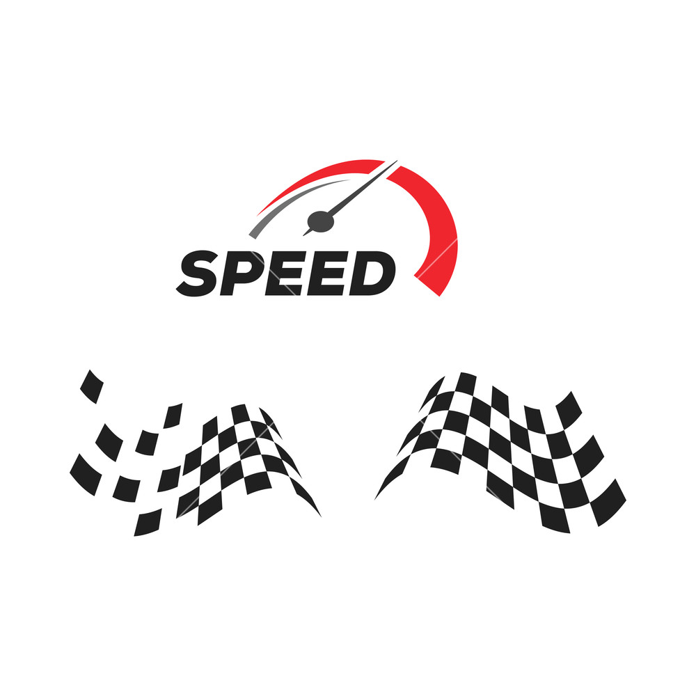 1000x1000 Speedometer And Racing Flag Vector Royalty Free Stock Image
